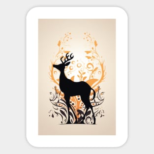 Golden Deer Sticker